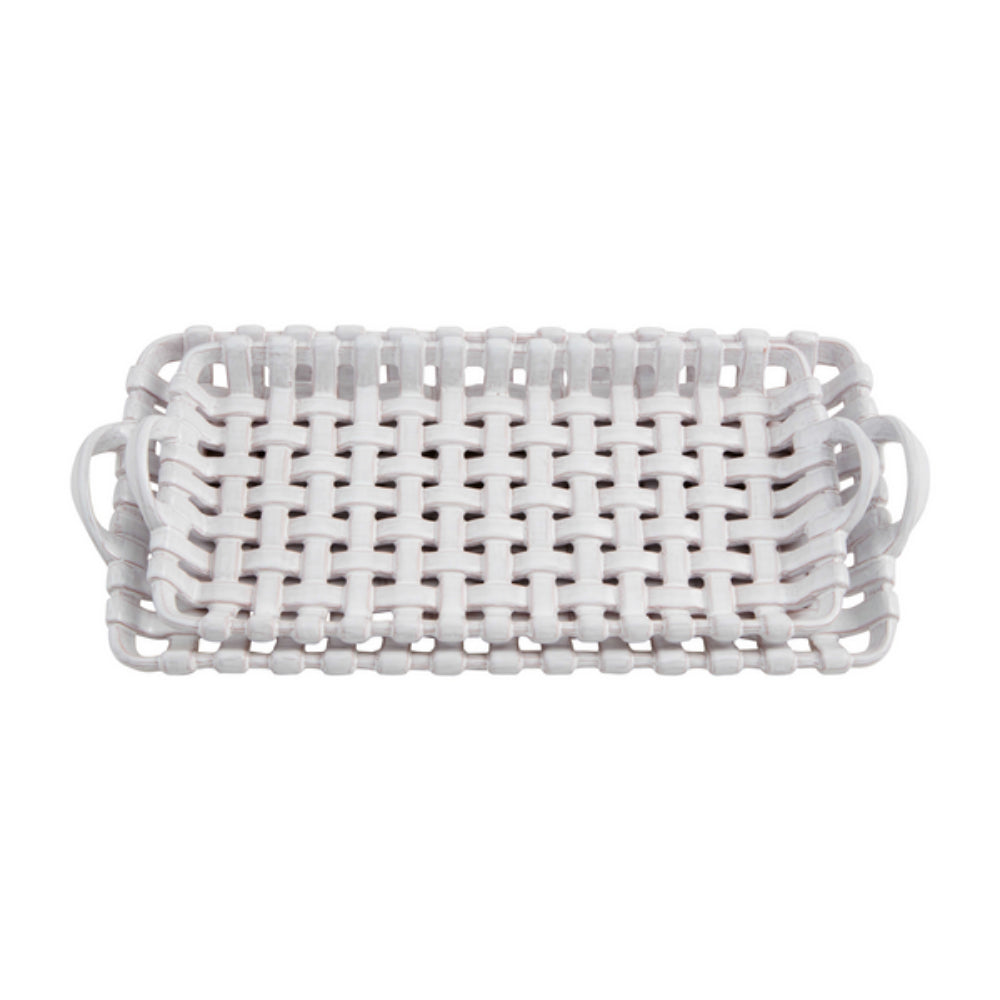 Mud Pie Basket Weave Tray