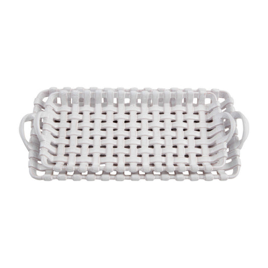 Mud Pie Basket Weave Tray