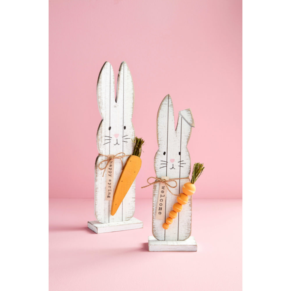 Mud Pie Planked Bunny Sitter