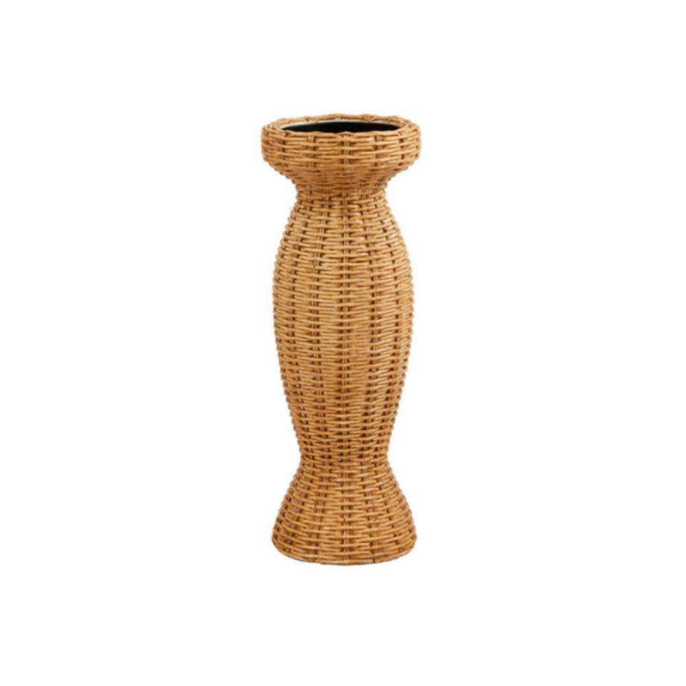 Mud Pie Resin Woven Candlestick