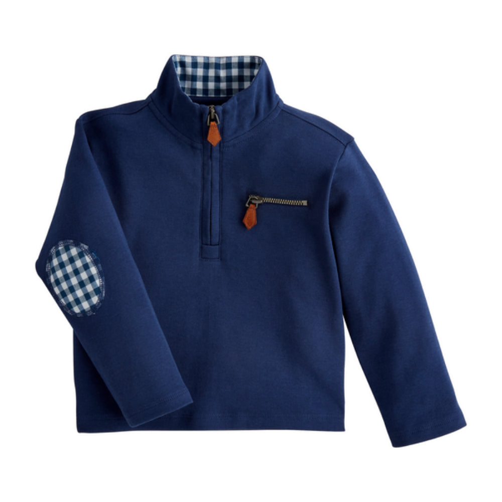 Mud Pie Blue Toddler Quarter Zip