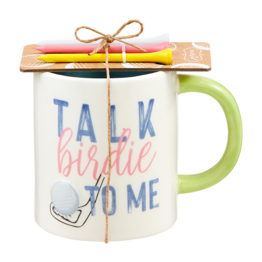 Mud Pie Talk Birdie Mug and Golf Tee Set