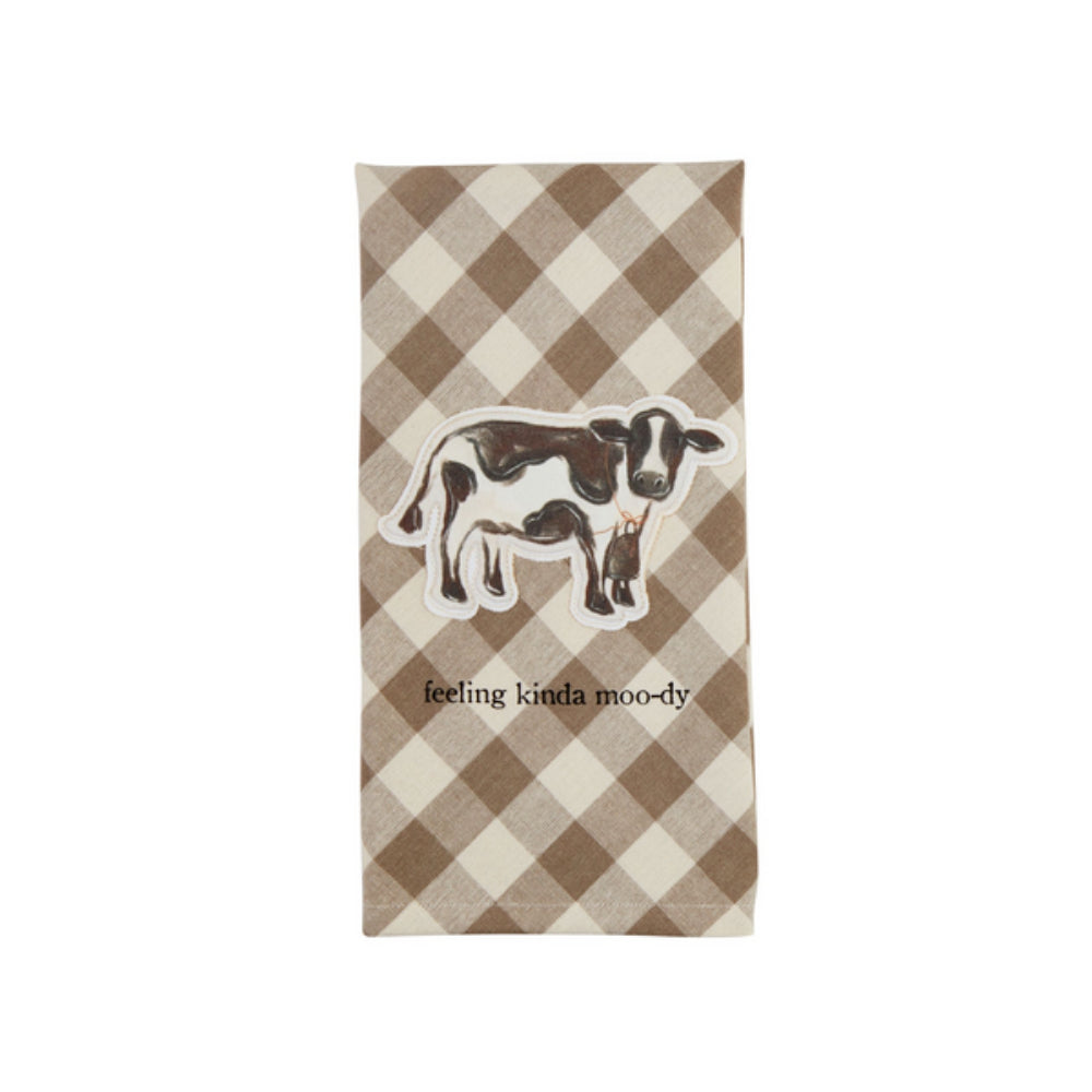 Mud Pie Farm Animal Patch Towel - Thumbnail 2