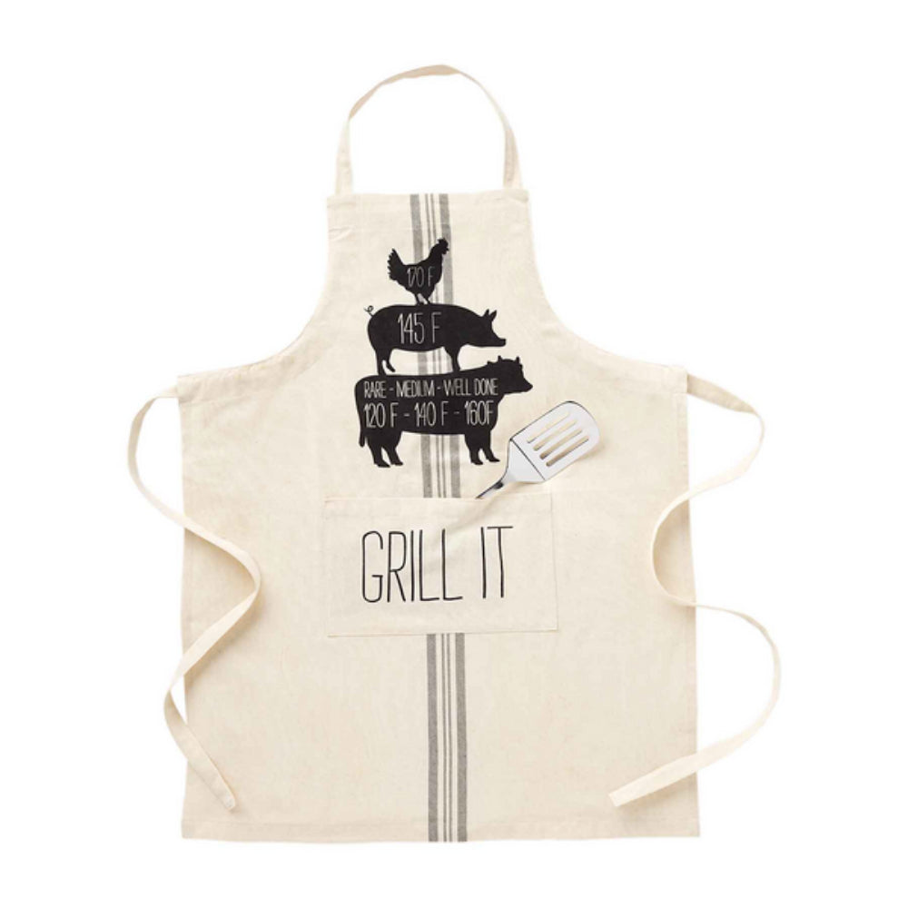Grill It BBQ Grilling Apron And Spatula Set
