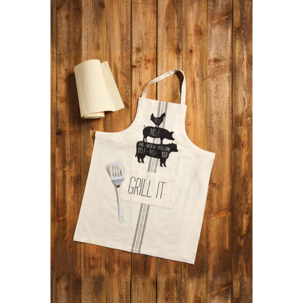 Grill It BBQ Grilling Apron And Spatula Set - Thumbnail 4