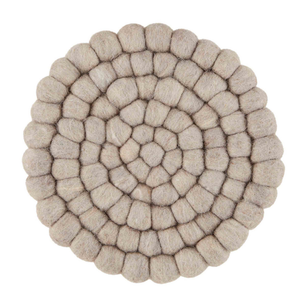 Mud Pie Tree Felted Pom Trivet