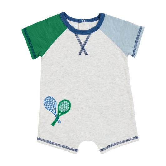 Mud Pie Tennis Baby Shortall