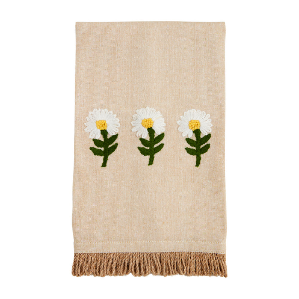 Mud Pie Floral Embroidery Towel