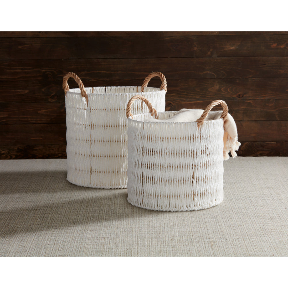 Mud Pie Knotted Rope Nested Basket Set