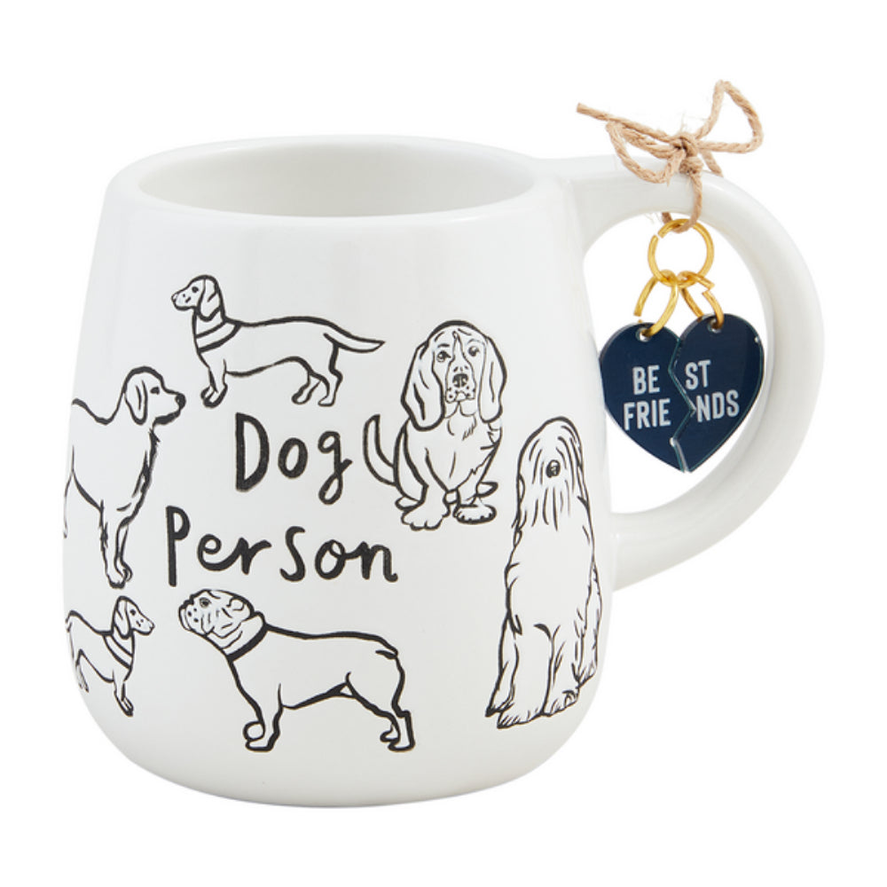 Mud Pie Dog Person Collar Charm Dog Mug Smyth Jewelers