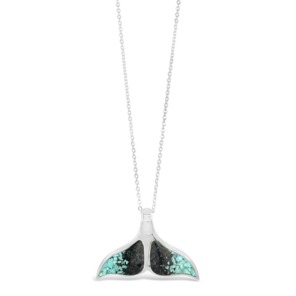 Dune Whale Tail Necklace - Turquoise Gradient