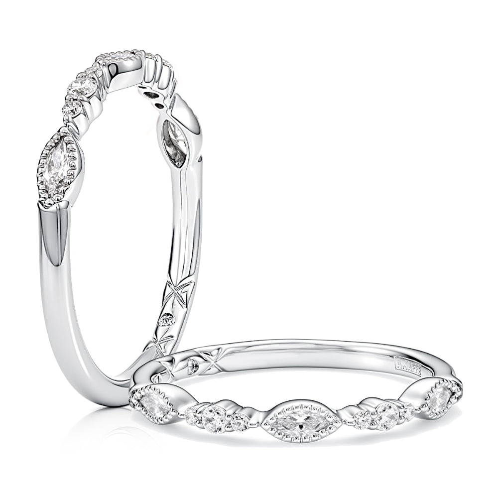 silver tone rings with clear stones on white background