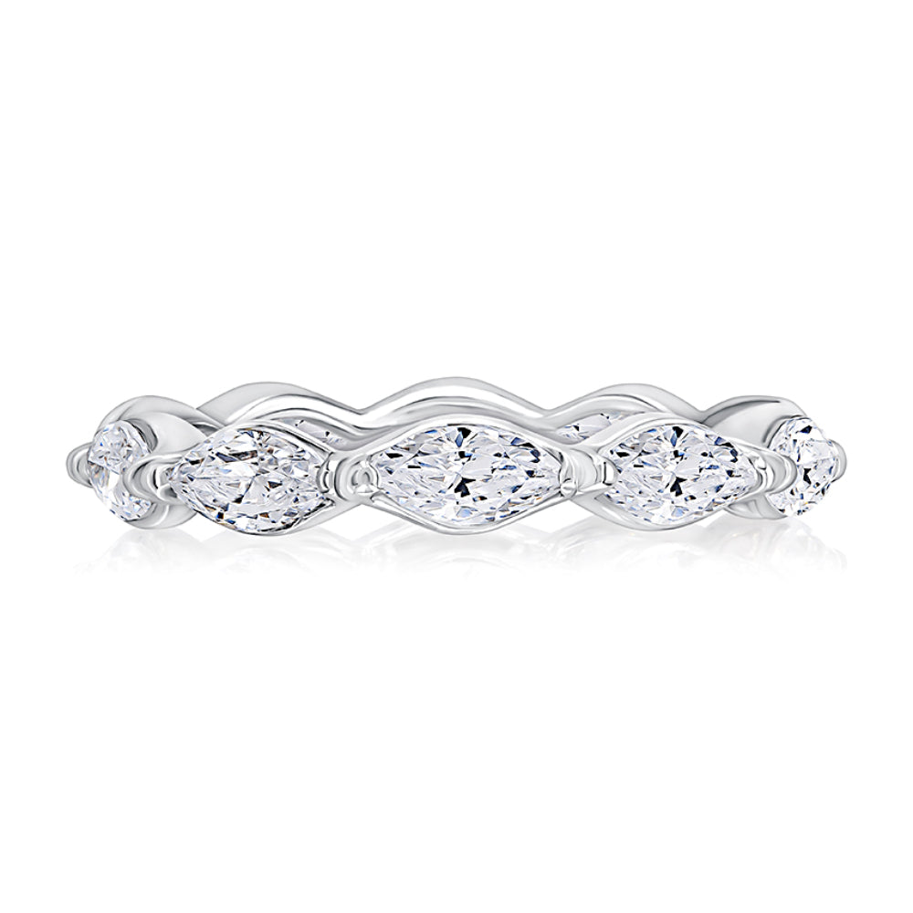 A Jaffe 14k Gold East/West Diamond Eternity Band