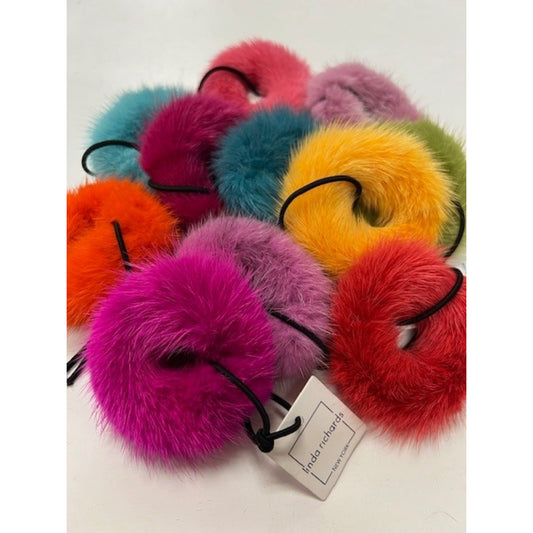 Genuine Mink Scrunchies-Brights Assortments