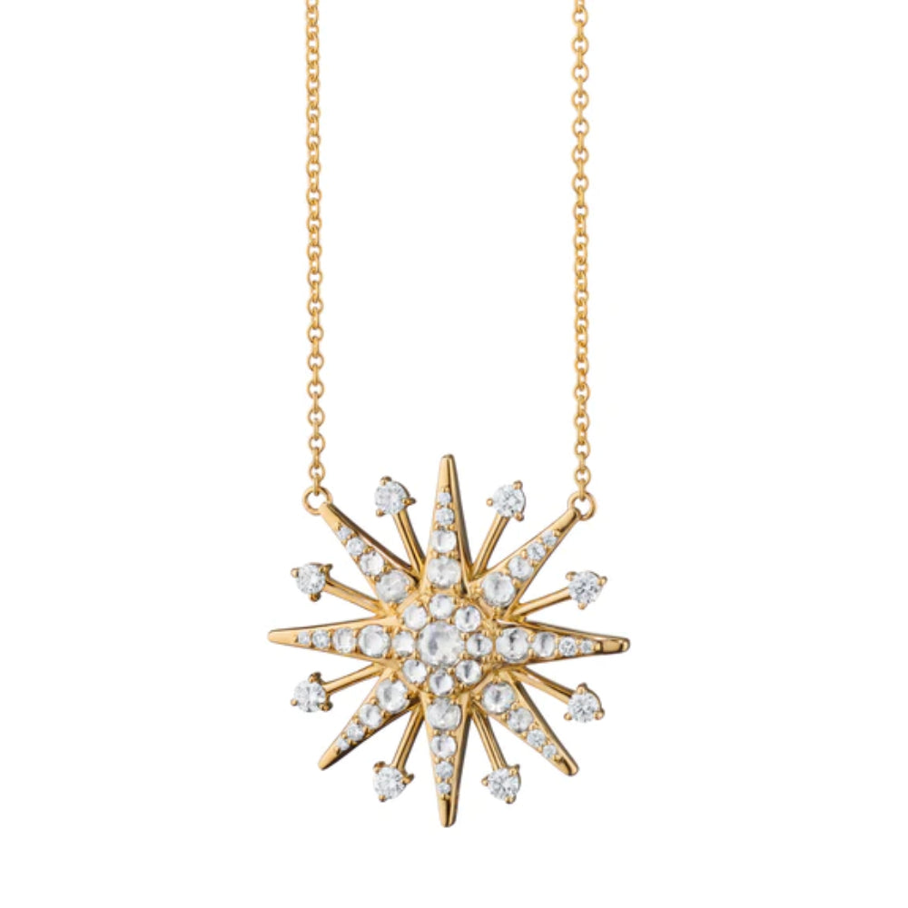 Monica Rich Kosann Diamond Star Charm Necklace