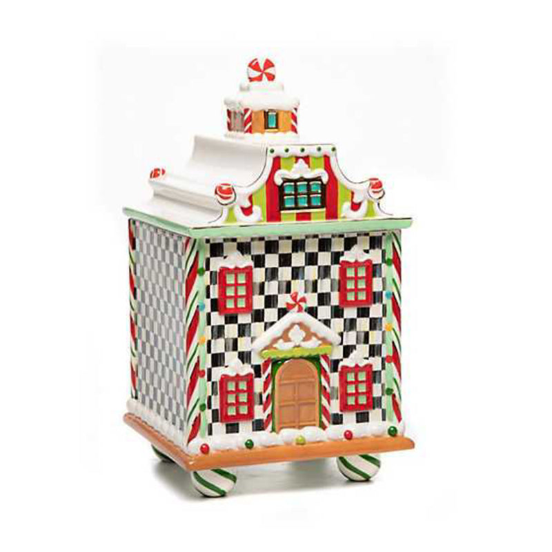 MacKenzie-Childs Candy Cottage Canister - Estate