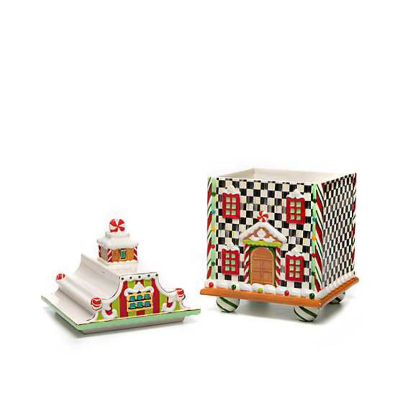MacKenzie-Childs Candy Cottage Canister - Estate