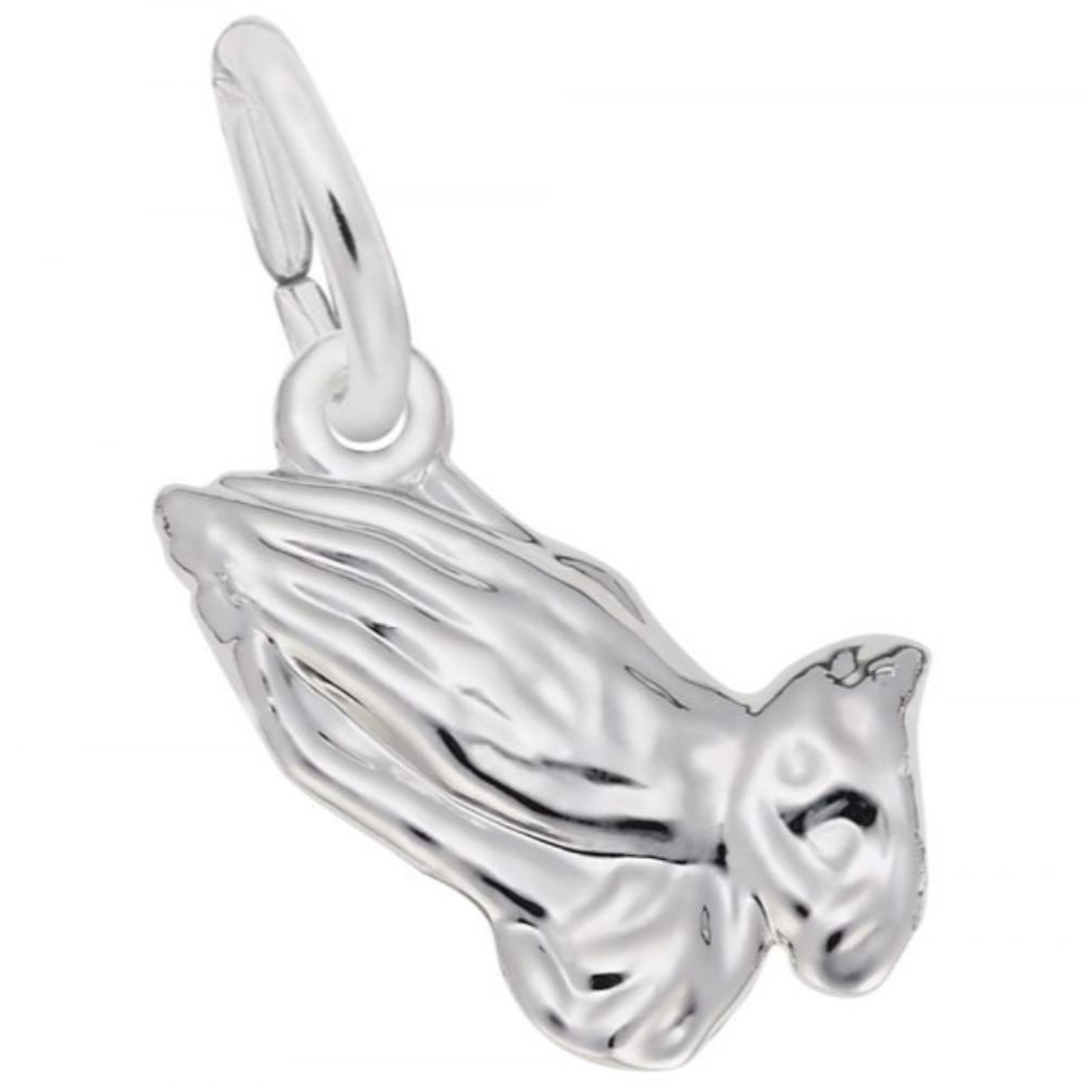 Sterling Silver Petite Praying Hands Charm