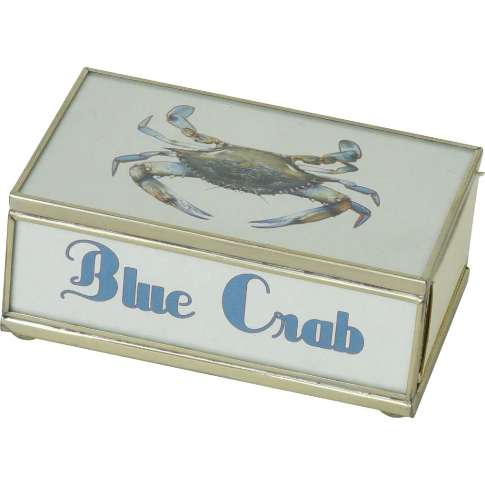 JM Piers Blue Crab Matchbox Cover