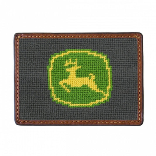 Smathers & Branson John Deere Needlepoint Credit Card Wallet