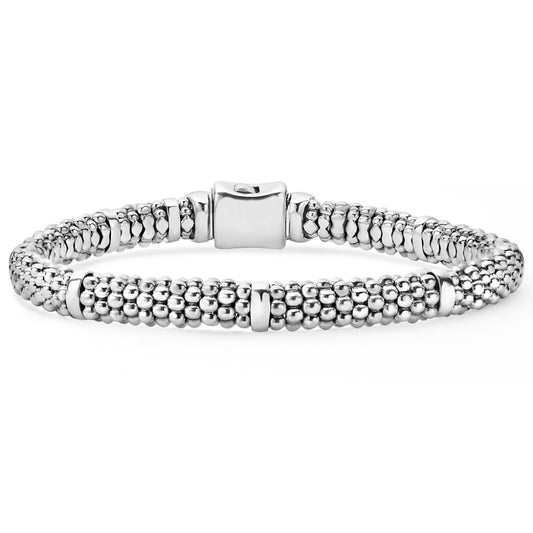 Lagos Signature Caviar Sterling Silver Bracelet
