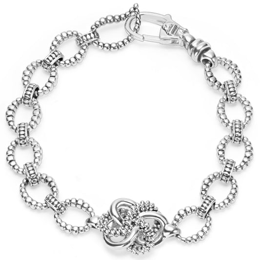 Lagos Love Knot Silver Link Bracelet
