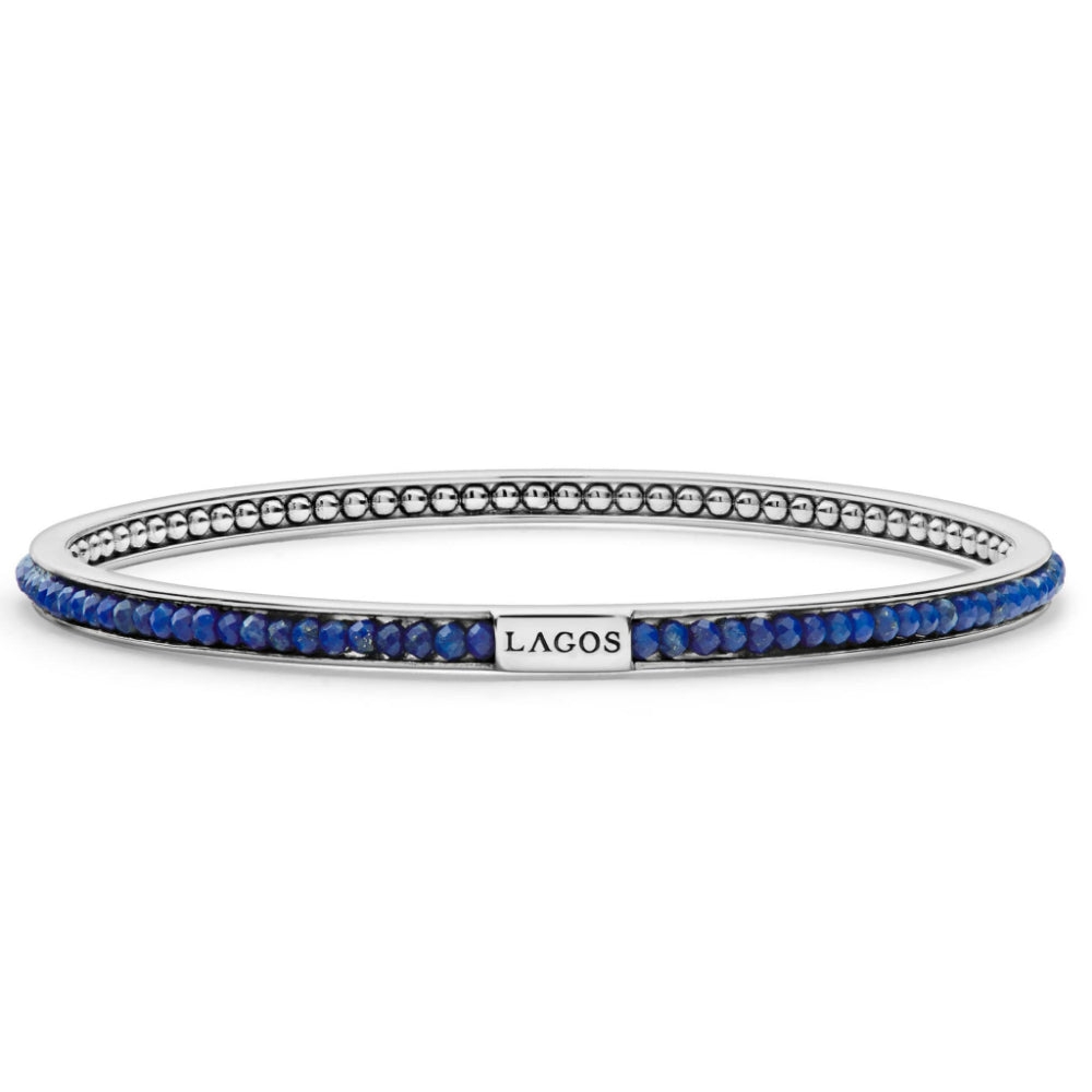 Lagos Caviar Icon Lapis Beaded Bracelet