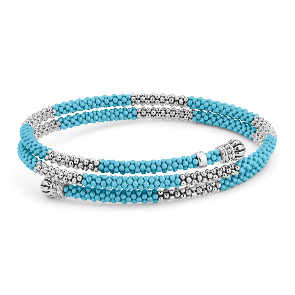 Lagos Caviar Ceramic Beaded Wrap Bracelet