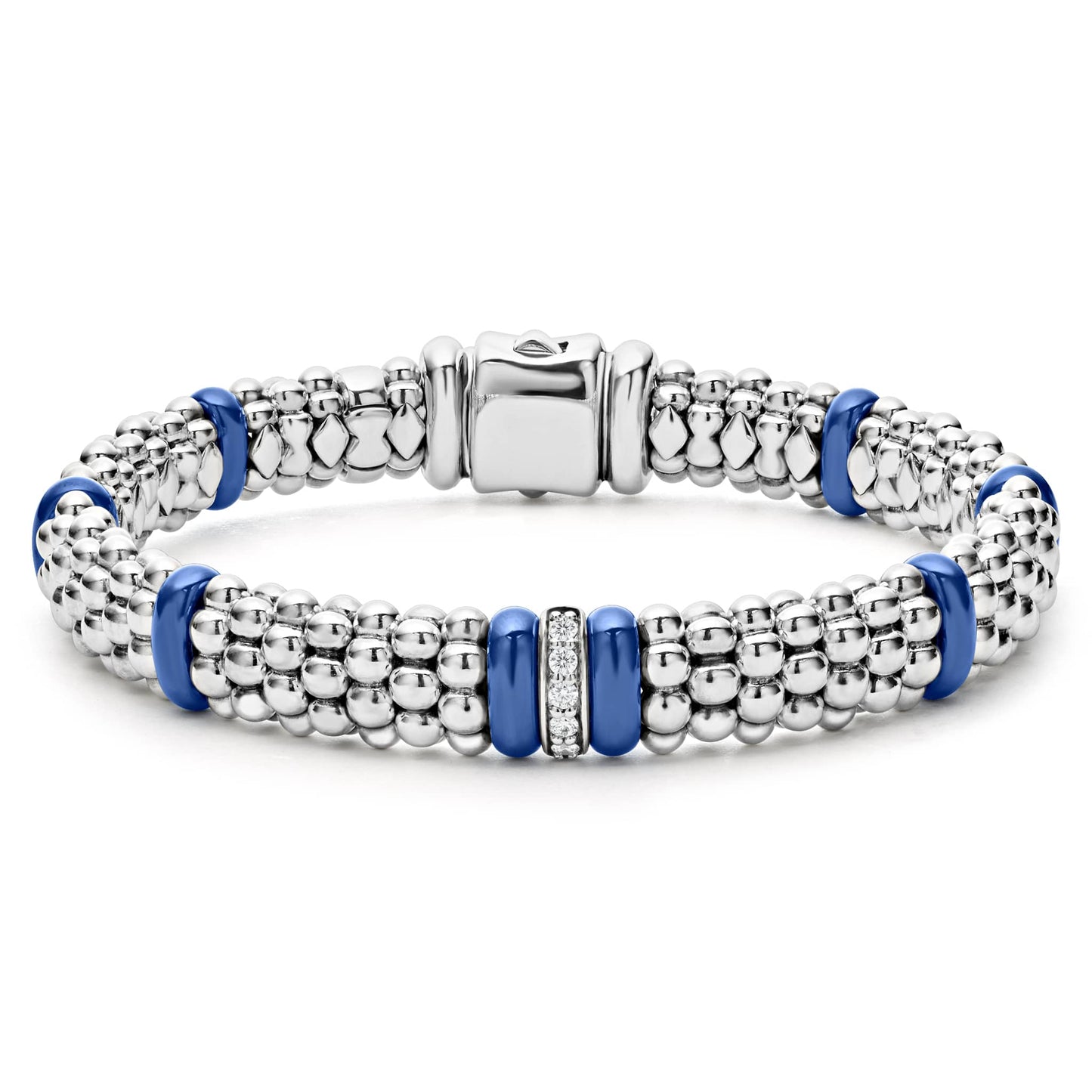 Lagos Blue Caviar Single Station Diamond Bracelet