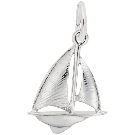 Sterling Silver Sailboat Charm