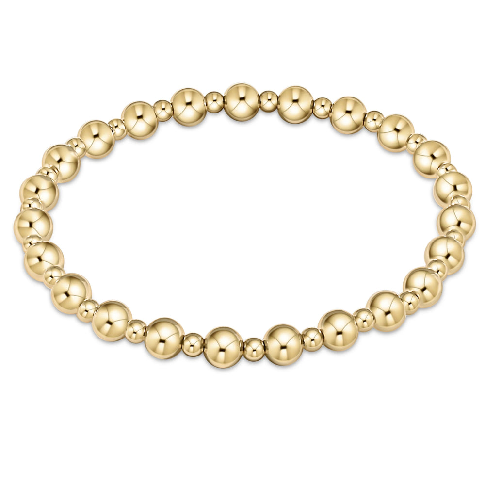 enewton Extends Classic Grateful Pattern Bead Bracelet - Gold