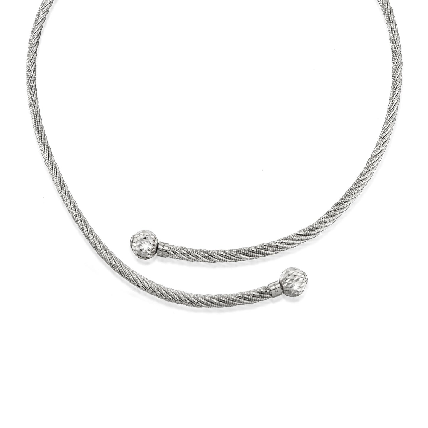 Officina Bernardi Olympia Necklace in Silver with Blue Topaz