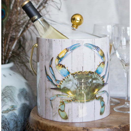 Galleyware Blue Crab Ice Bucket