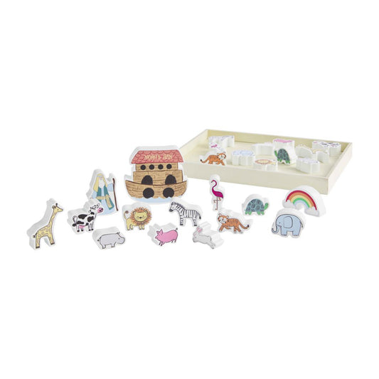 Mud Pie Noah's Ark Wood Toy Set