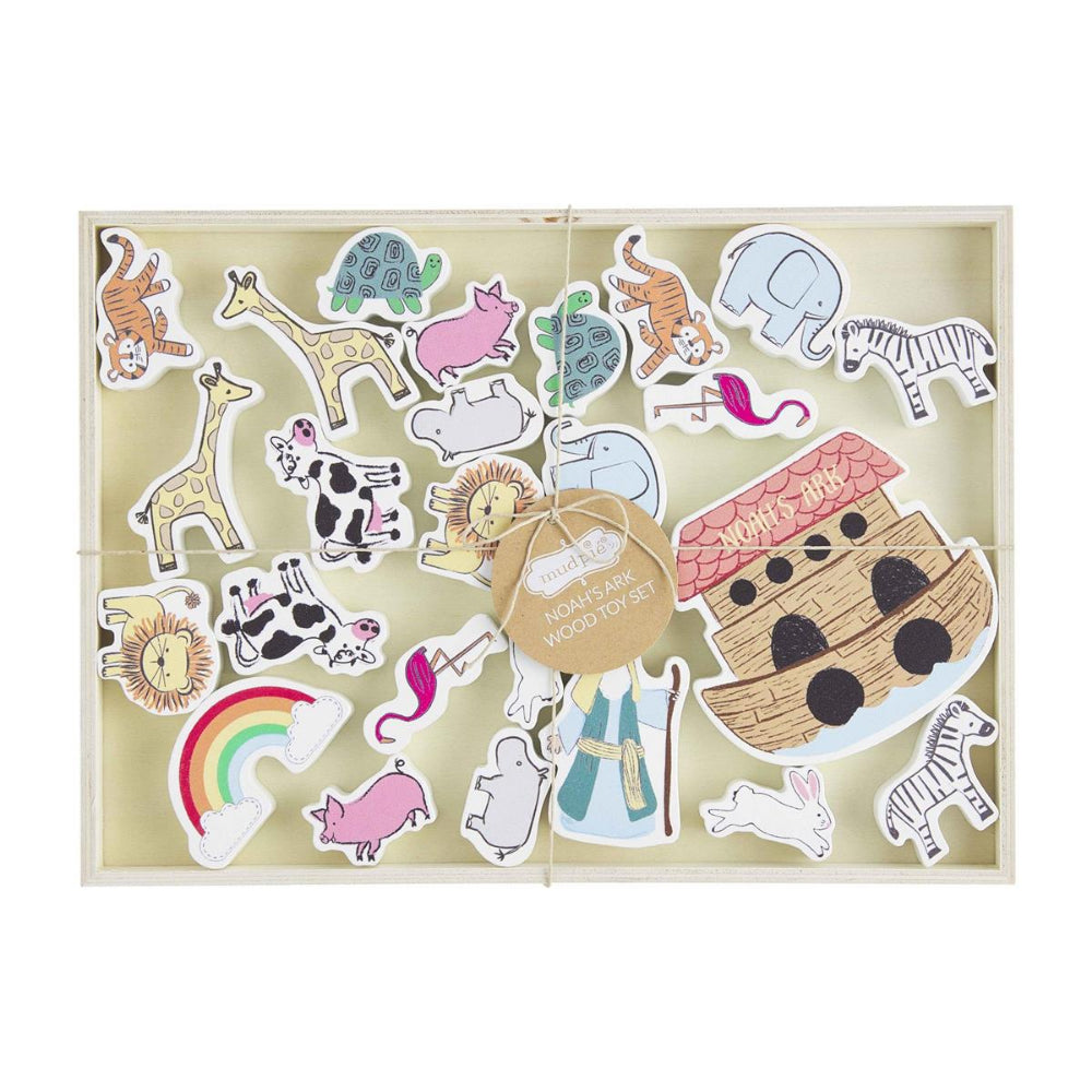 Mud Pie Noah's Ark Wood Toy Set