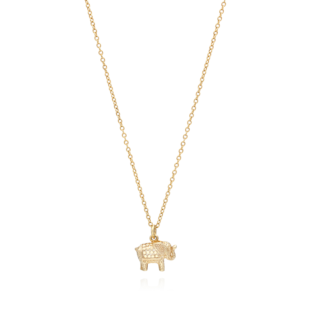 Anna Beck Small Elephant Charm Necklace