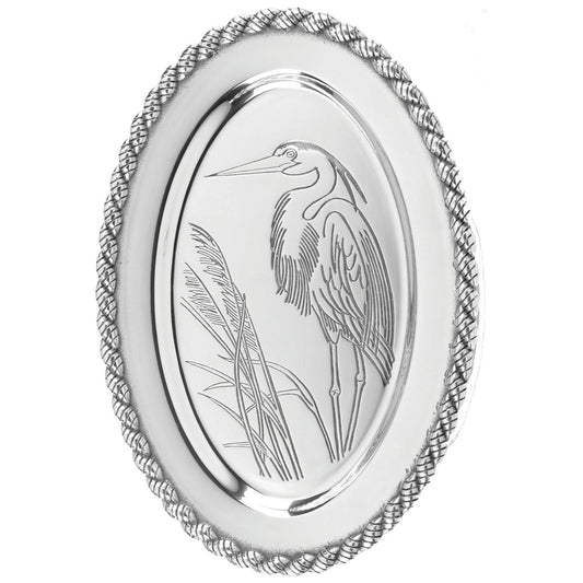 Salisbury Medium Oval Great Blue Heron Tray
