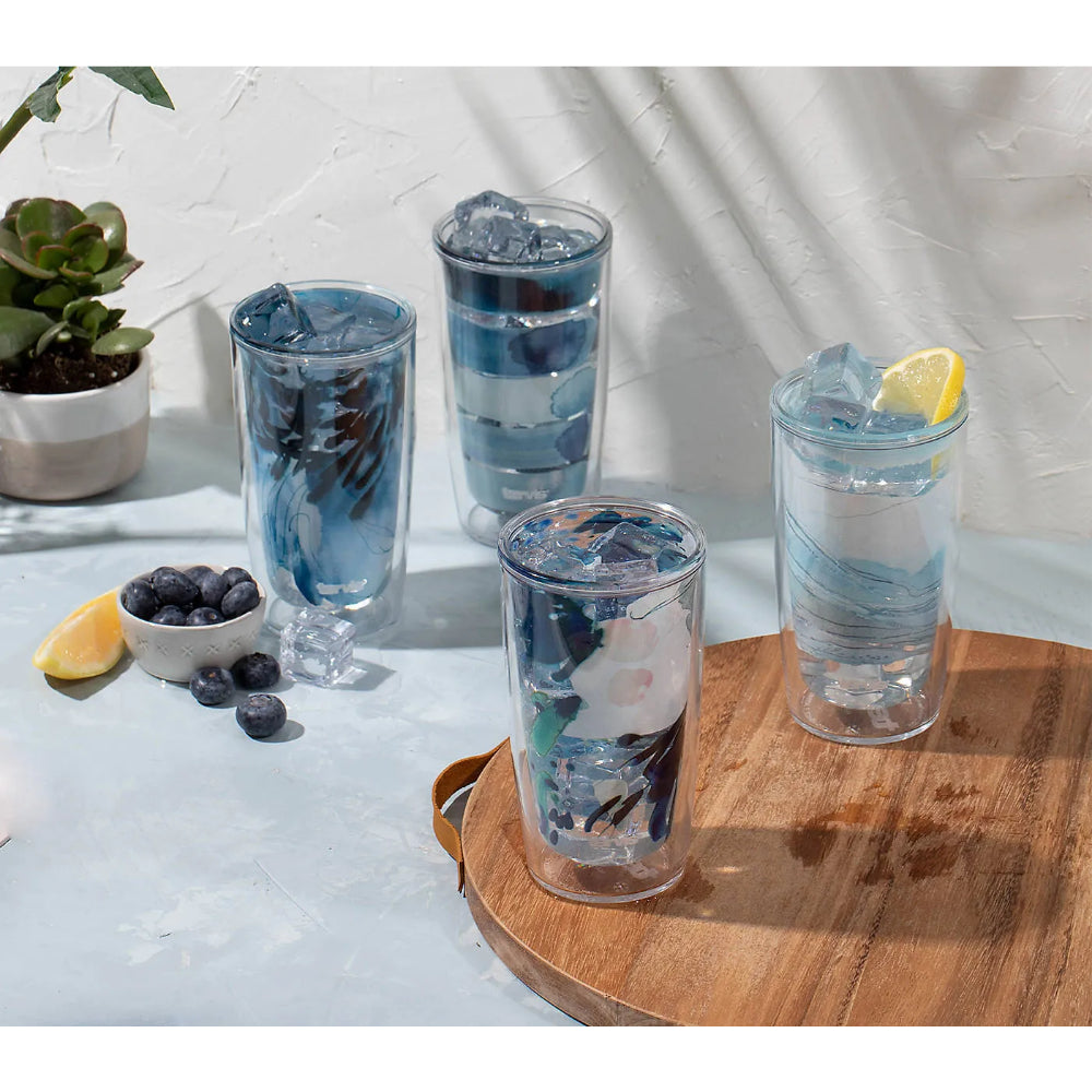 Tervis Kelly Ventura Blue Collection - Set of 4 16oz Tumblers