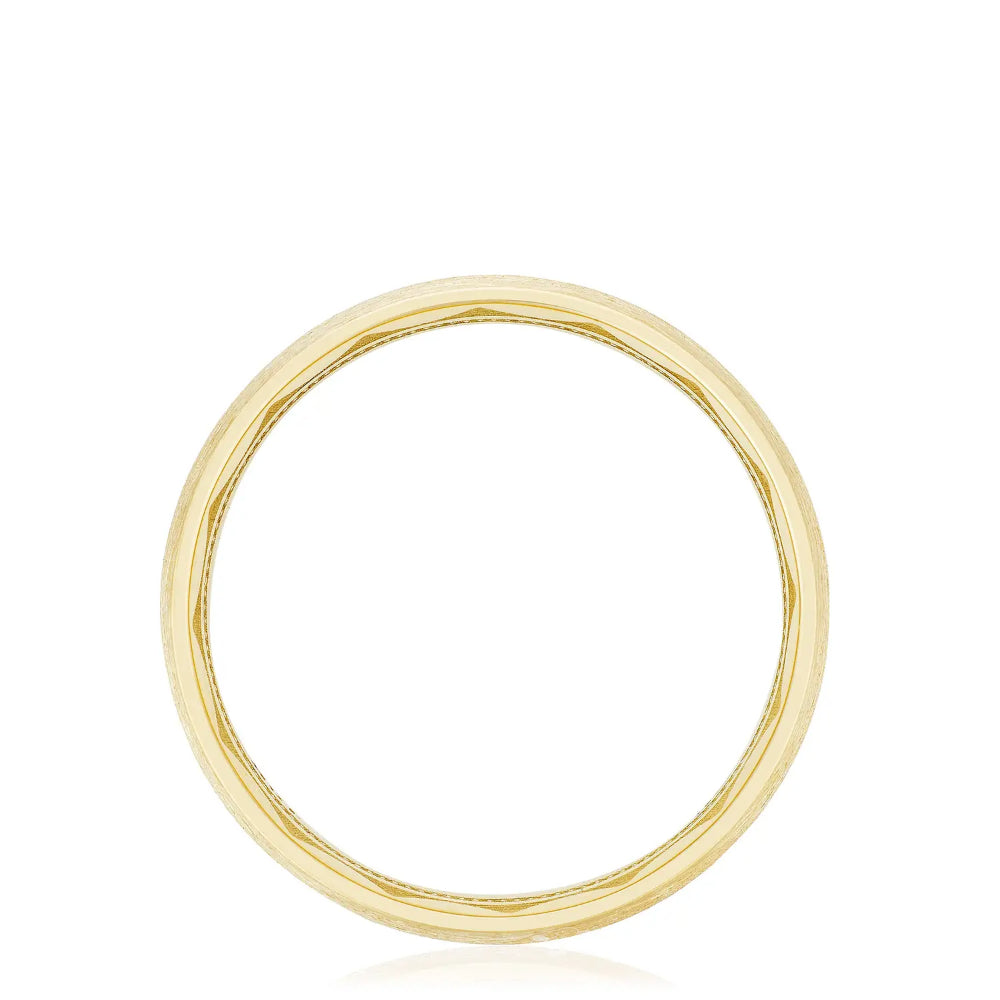 Tacori 18Y Classic Streamline Brushed Finish Men's Wedding Band