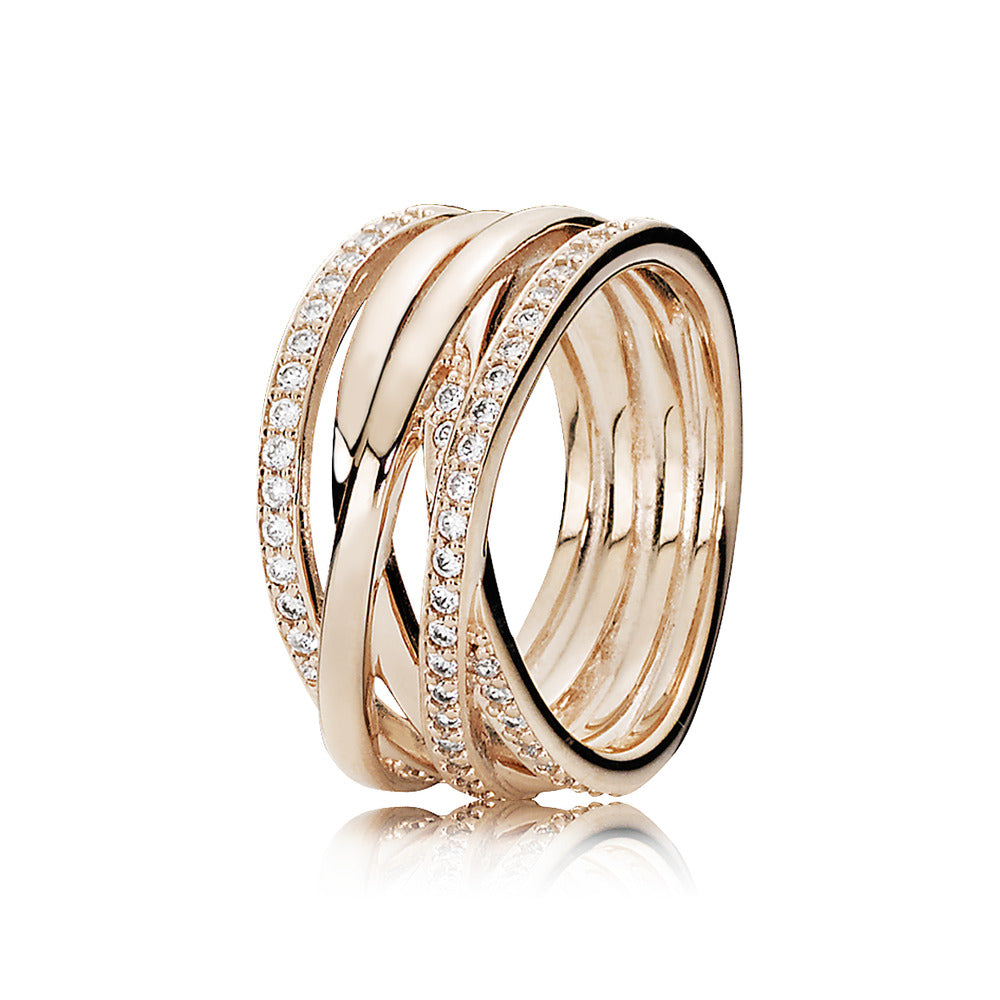 Pandora 14k rose gold-plated Entwined Ring