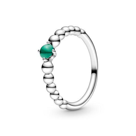 Pandora May Rainforest Green Beaded Ring