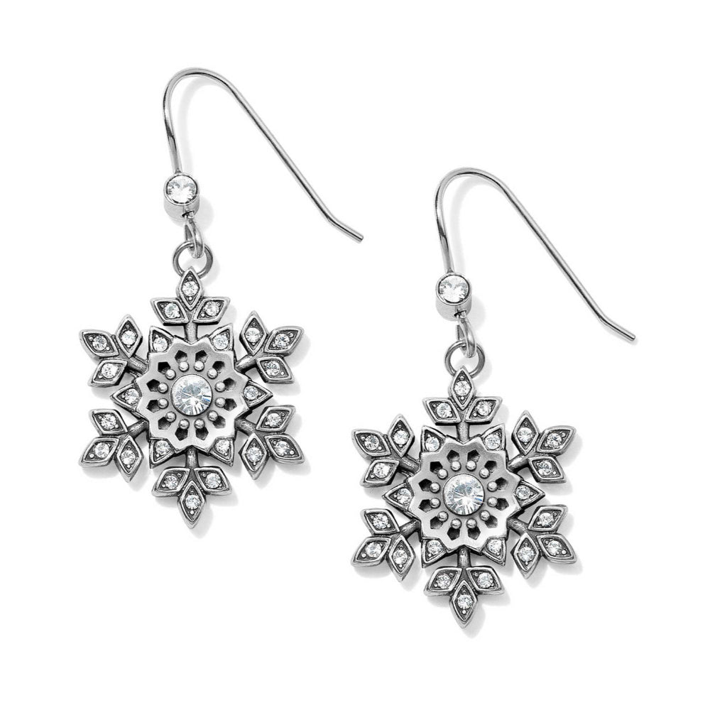 Brighton Glint Snowflake French Wire Earrings