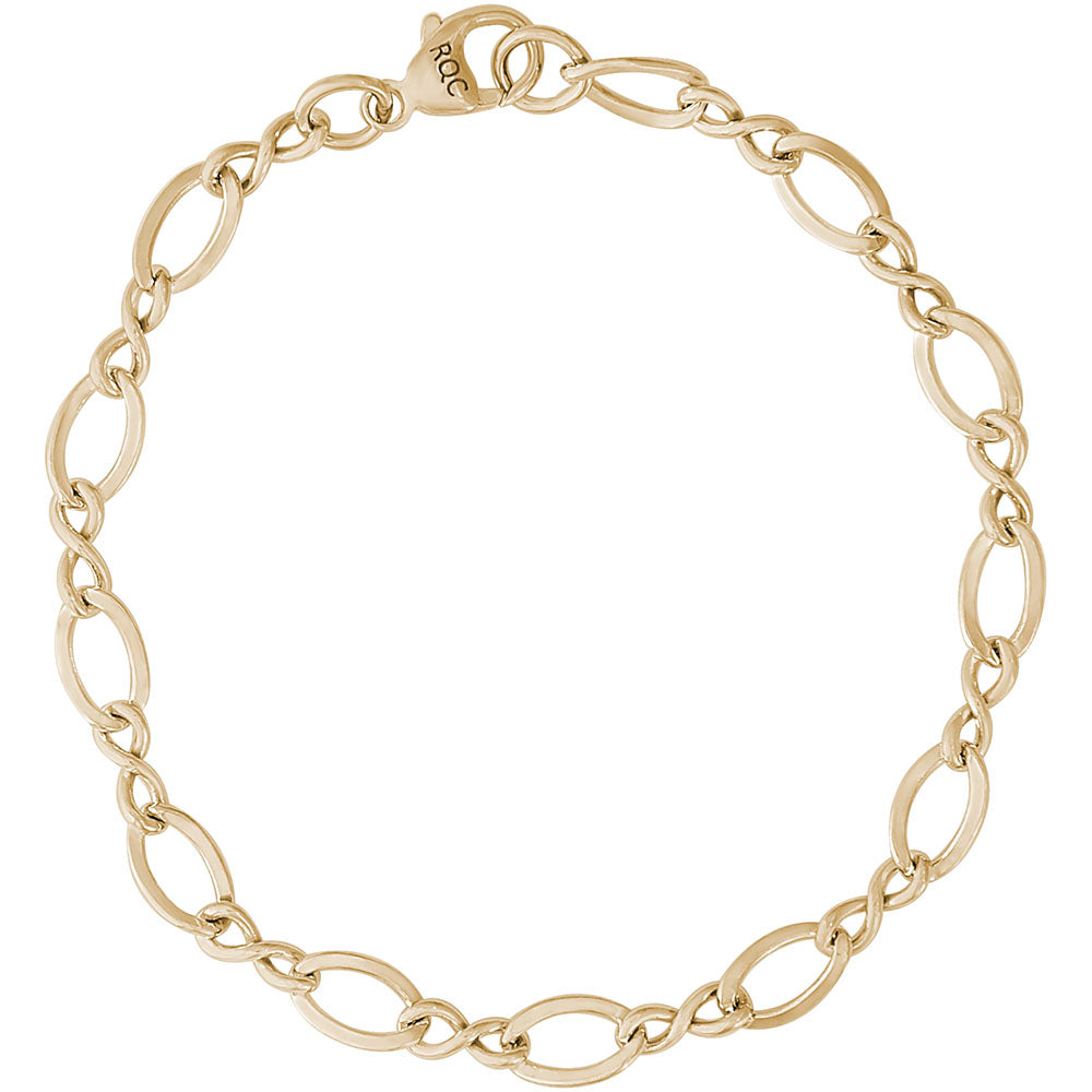 Figure Eight Link Classic Charm Bracelet