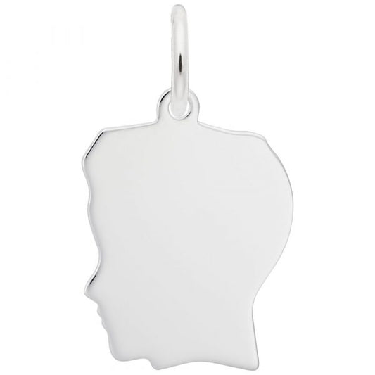 Sterling Silver Boy with Crewcut Charm