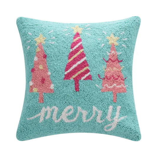 Merry Trees Hook Pillow