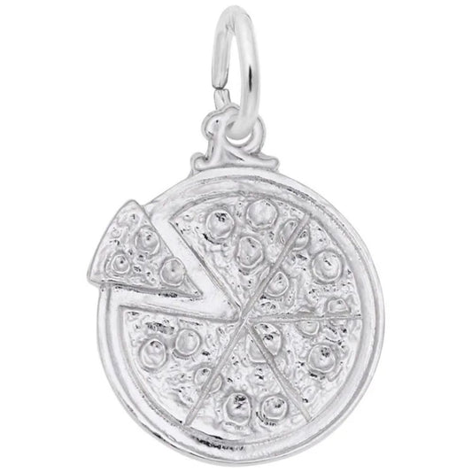Sterling Silver Pizza Charm