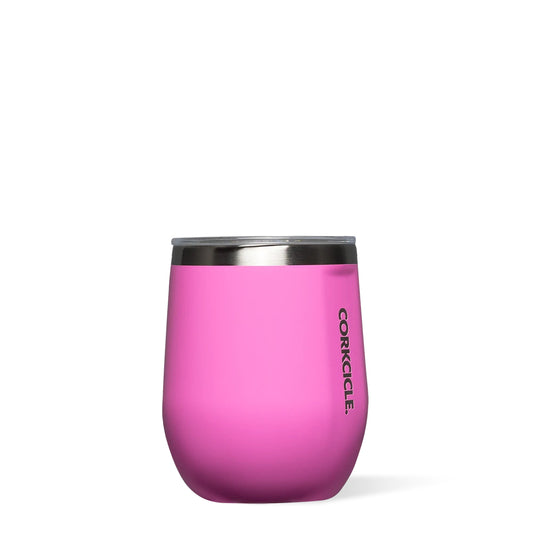 Corkcicle 12oz Stemless - Miami Pink