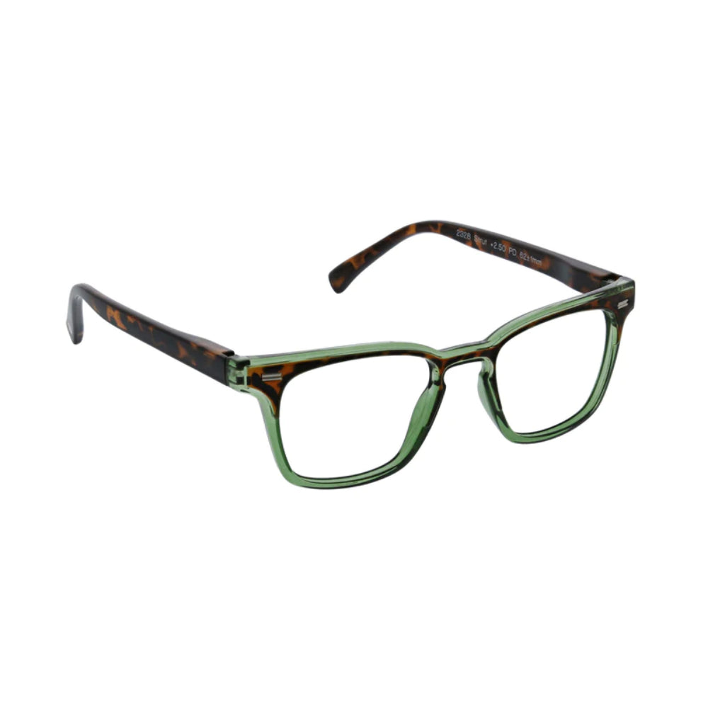 Peepers Blue Light Readers Strut - Green/Tortoise