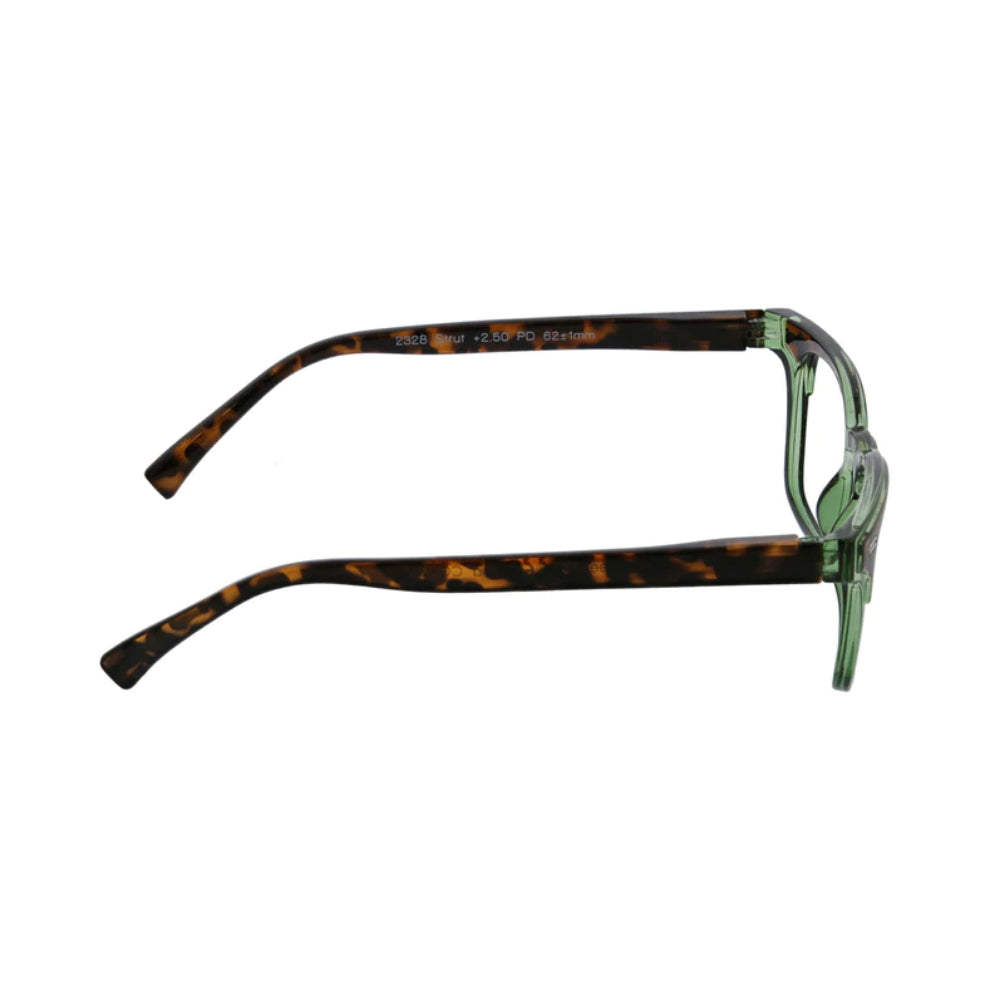 Peepers Blue Light Readers Strut - Green/Tortoise