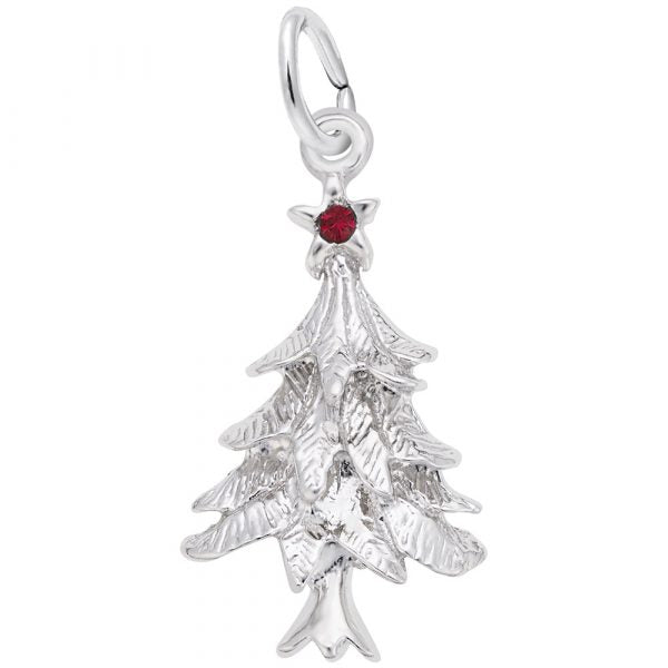 Sterling Silver Christmas Tree Charm